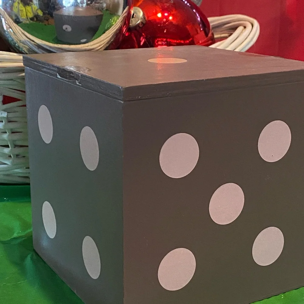 game wooden dice cube five games in one